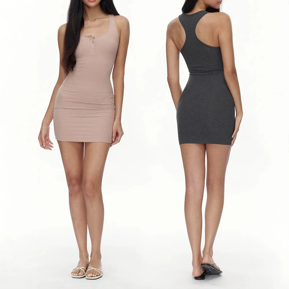 American Retro Style Henley Neck Bodycon Ribbed... From Lclothes, Rs.3,759.61 In Bulk
