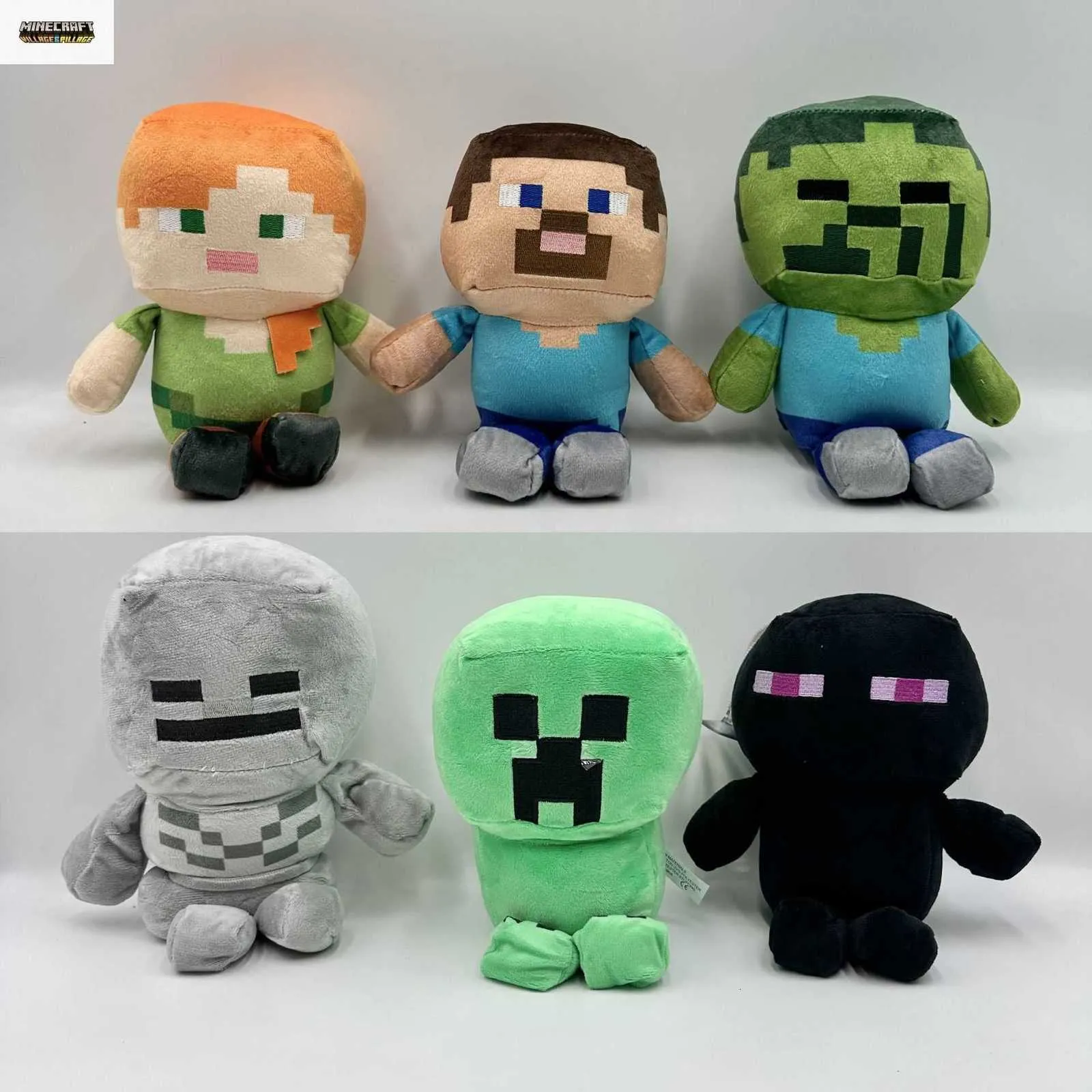 Minecraft Plush Toy Pixel World Doll JJ Monster Plush From