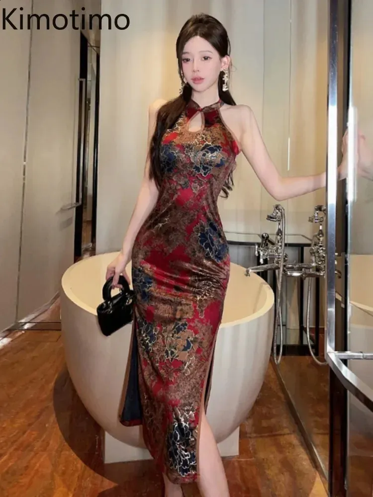 chinese halter dress Kimotimo Party Women Printed... From You04, Rs.2,488.02 burgundy-prom-dresses