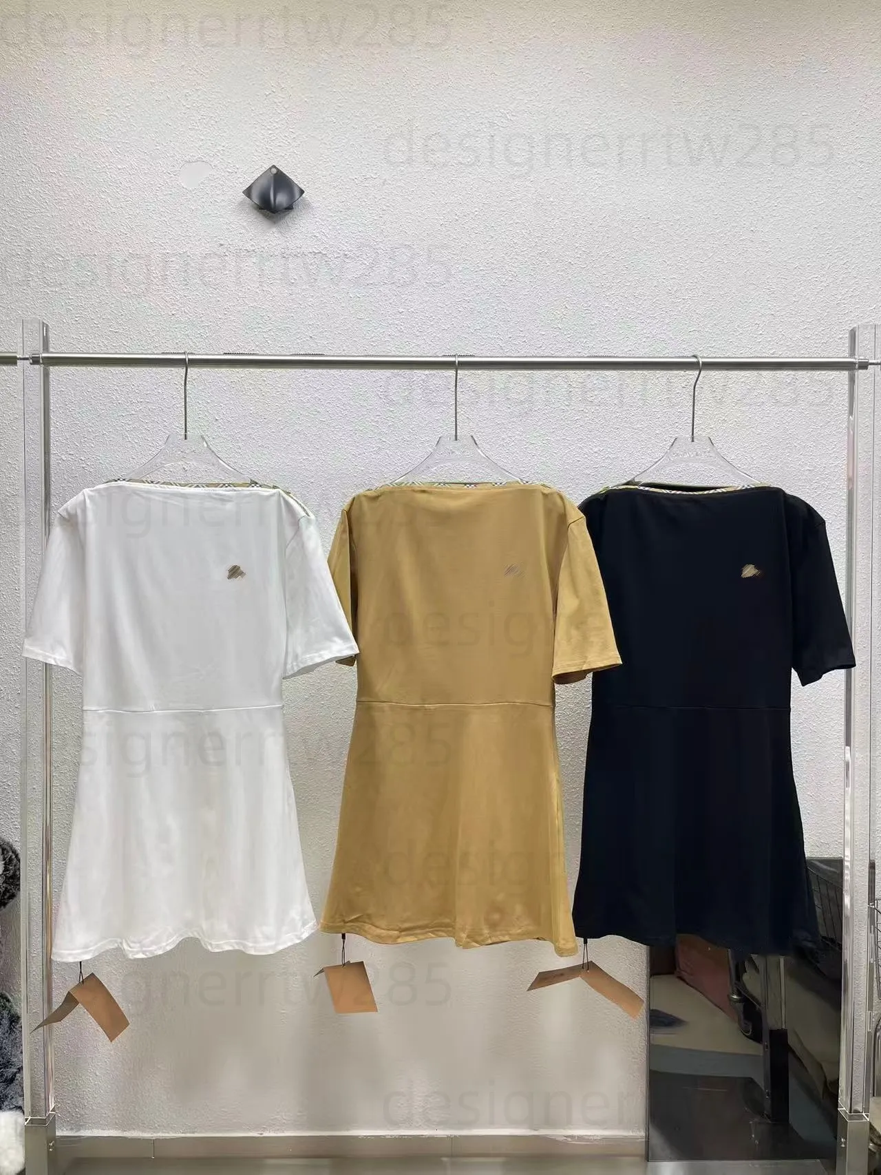 preppy t shirt dress Ruffle Sleeve T-Shirt Dress with Pockets