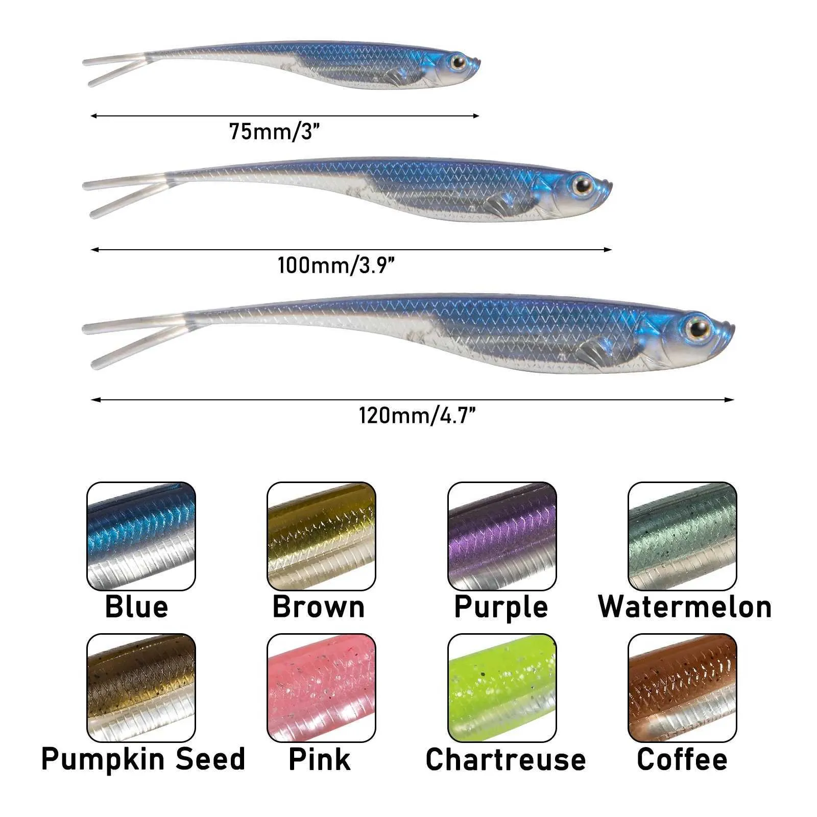 dr fish saltwater fishing lures Dr.Fish Kit 5" Surf Fishing Sriper Saltwater Minnow Lures Mustad Hooks Jerkbait Popper Plugs Inshore Offshore Mackerel Tarpon SUPER LARGE FLOATING MINNOW Saltwater Popper Lure 8in Topwater