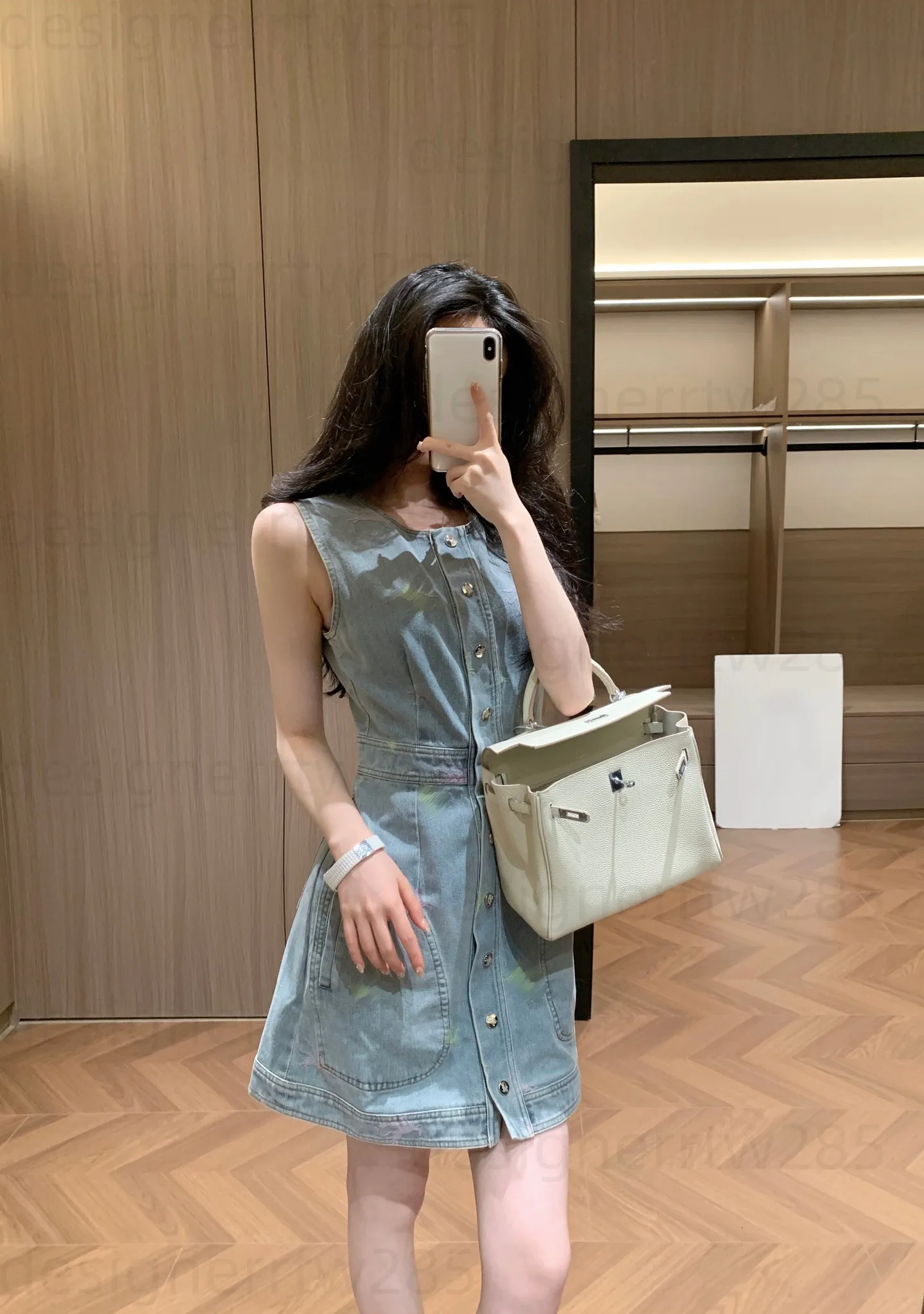 staud denim mini dress STAUD, Wells in Blue Toile, Size 16 Color:BLUE-WHITE swatch-red Our classic Wells Dress MORE TO COME Emerson