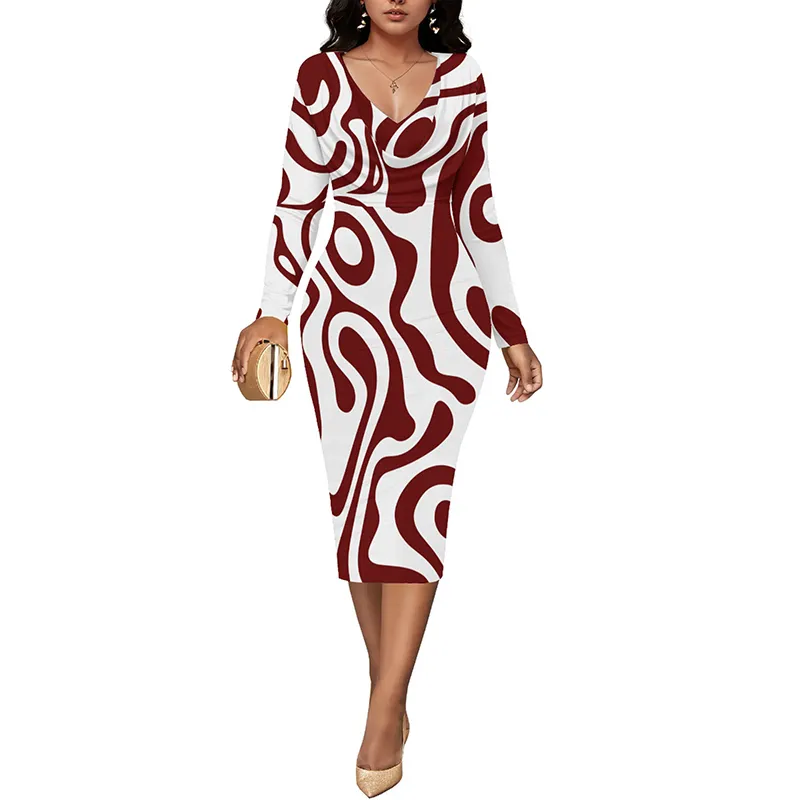 long sleeve swirl dress Openfield Swirl Dress alas eius