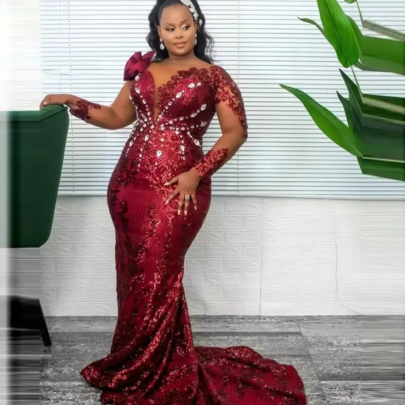 maroon sparkly prom dress Burgundy Sequin Mermaid Dresses Off Shoulder Available in luxurious hues of burgundy maroon color prom dresses Burgundy