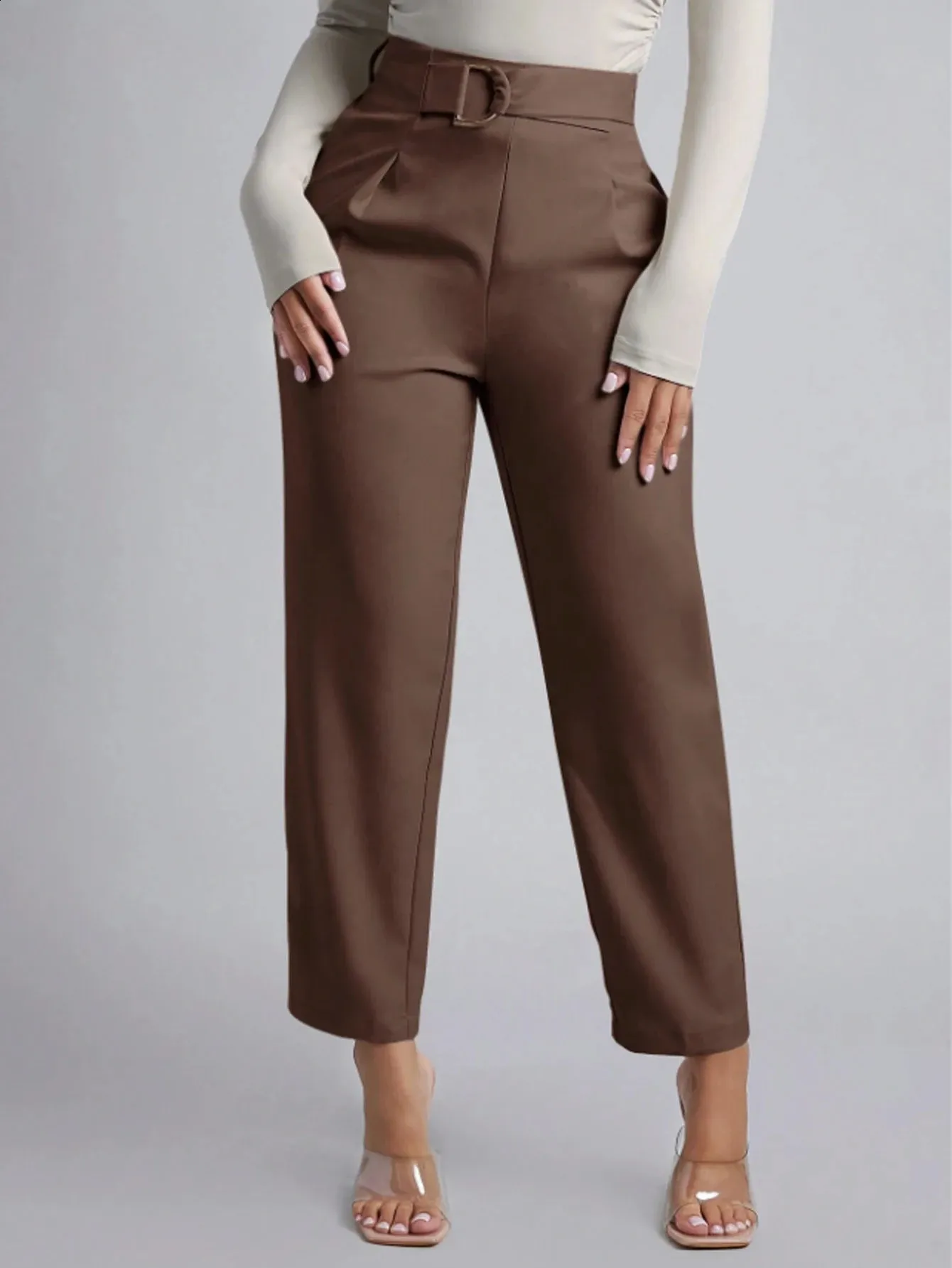 misses brown dress pants Women's Brown Pants