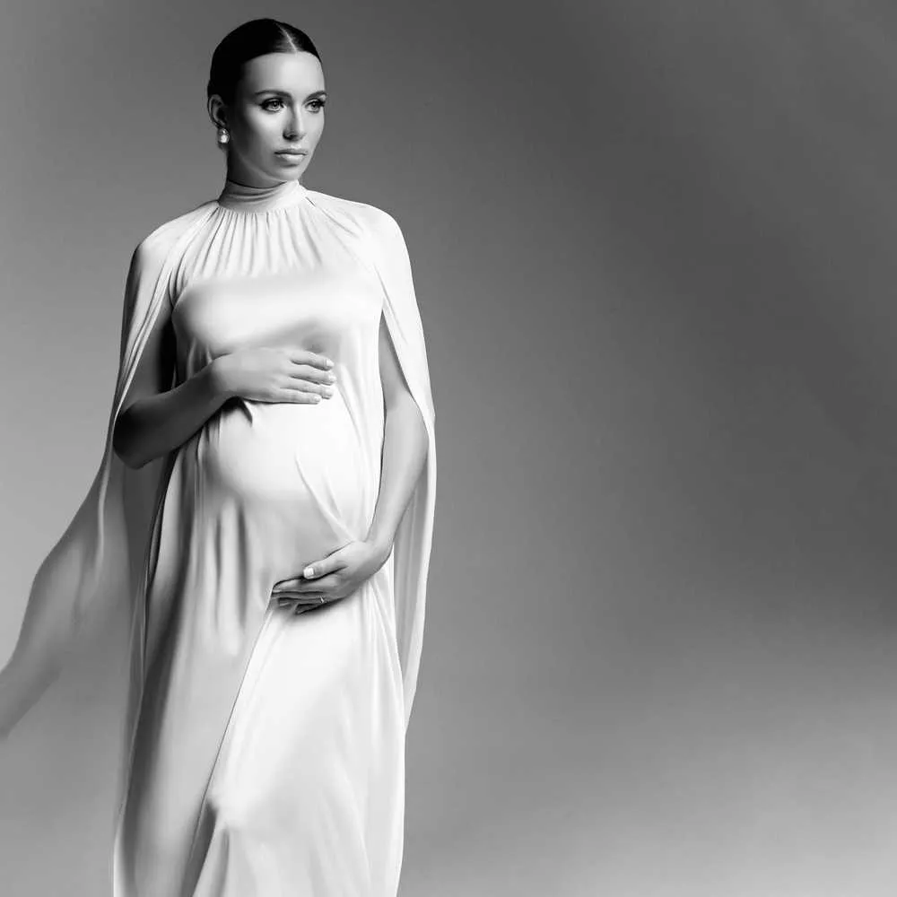 flowy dress for pregnant women Maternity Photoshoot Chiffon casual maternity dresses