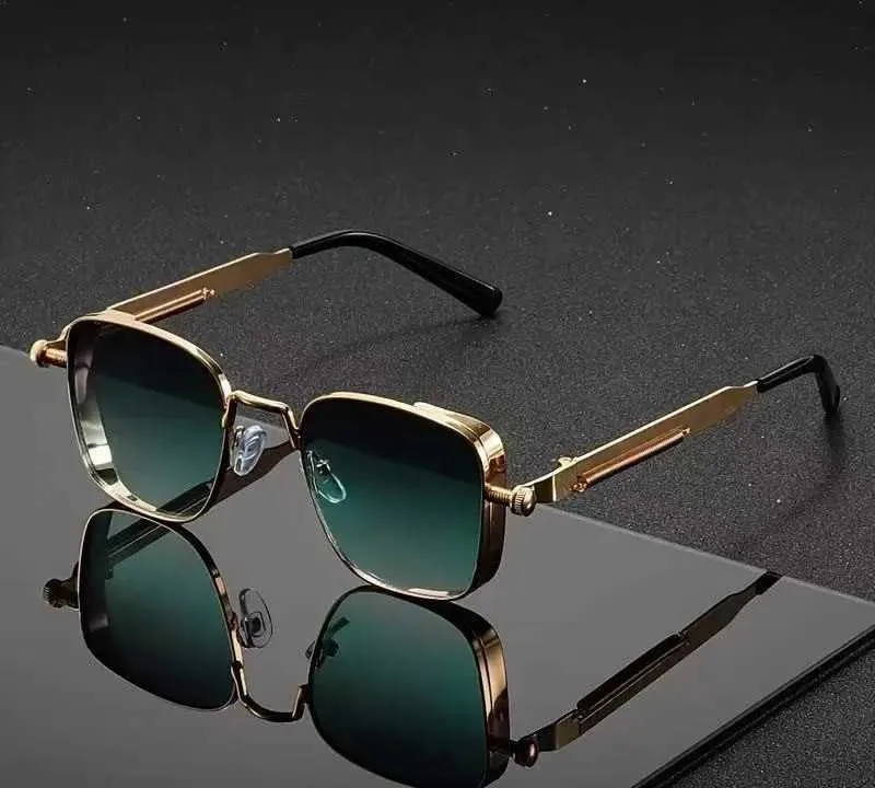 Men Driving Sunglasses Vintage Steampunk Square... From  display picture 3