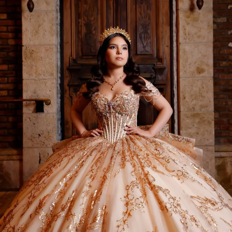 dresses for sweet 16 party A line sage quinceanera dress for girls, birthday party dresses sweet 16 dresses fg7485
