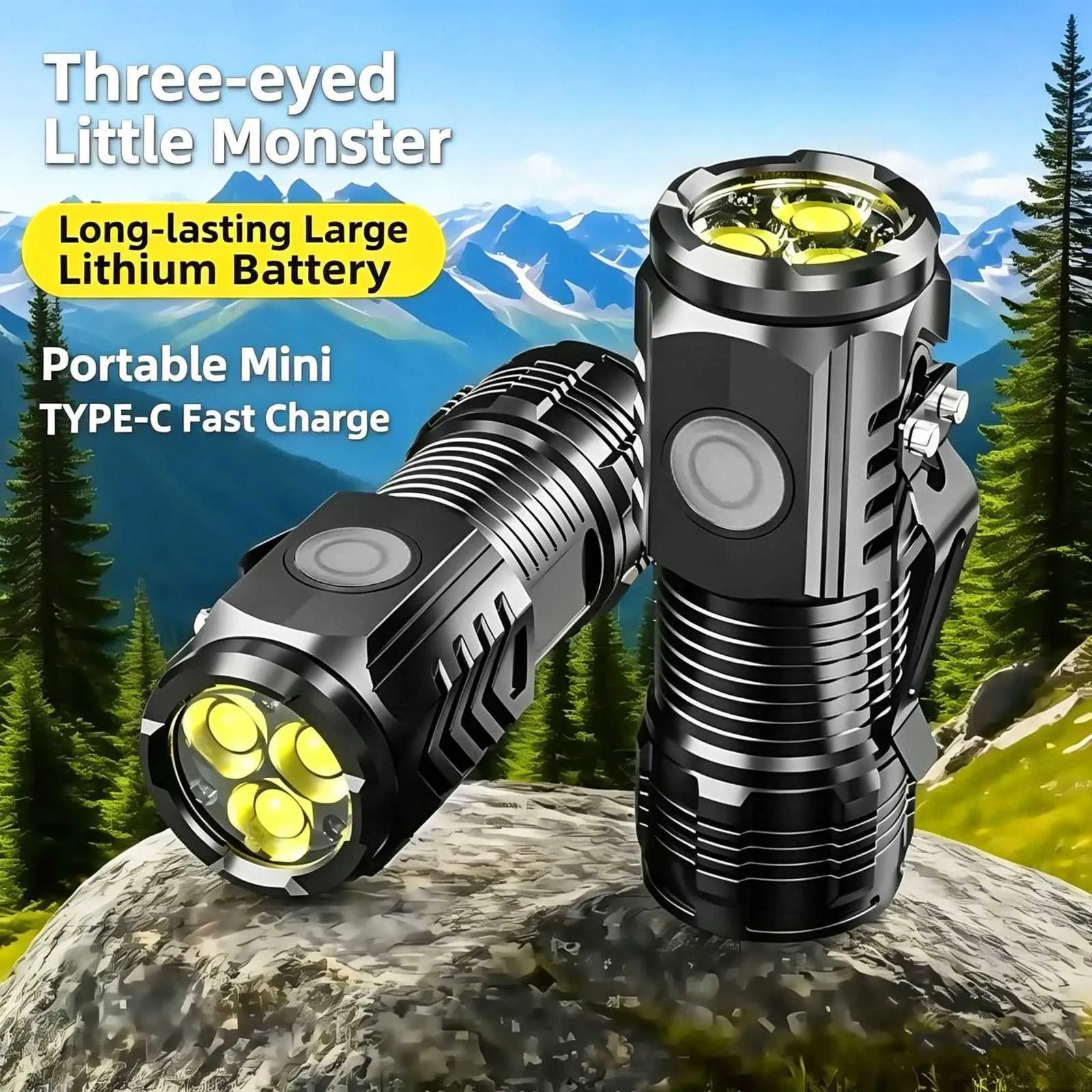 child rechargeable flashlight EverBrite Small Flashlight, Mini LED Flashlight, Plastic Torch Use for Emergencies, Camping, Outdoor with Lanyard 3AAA Battery Included, Blue Kid Friendly Design Tepreswes Kids Rechargeable LED Flashlight,