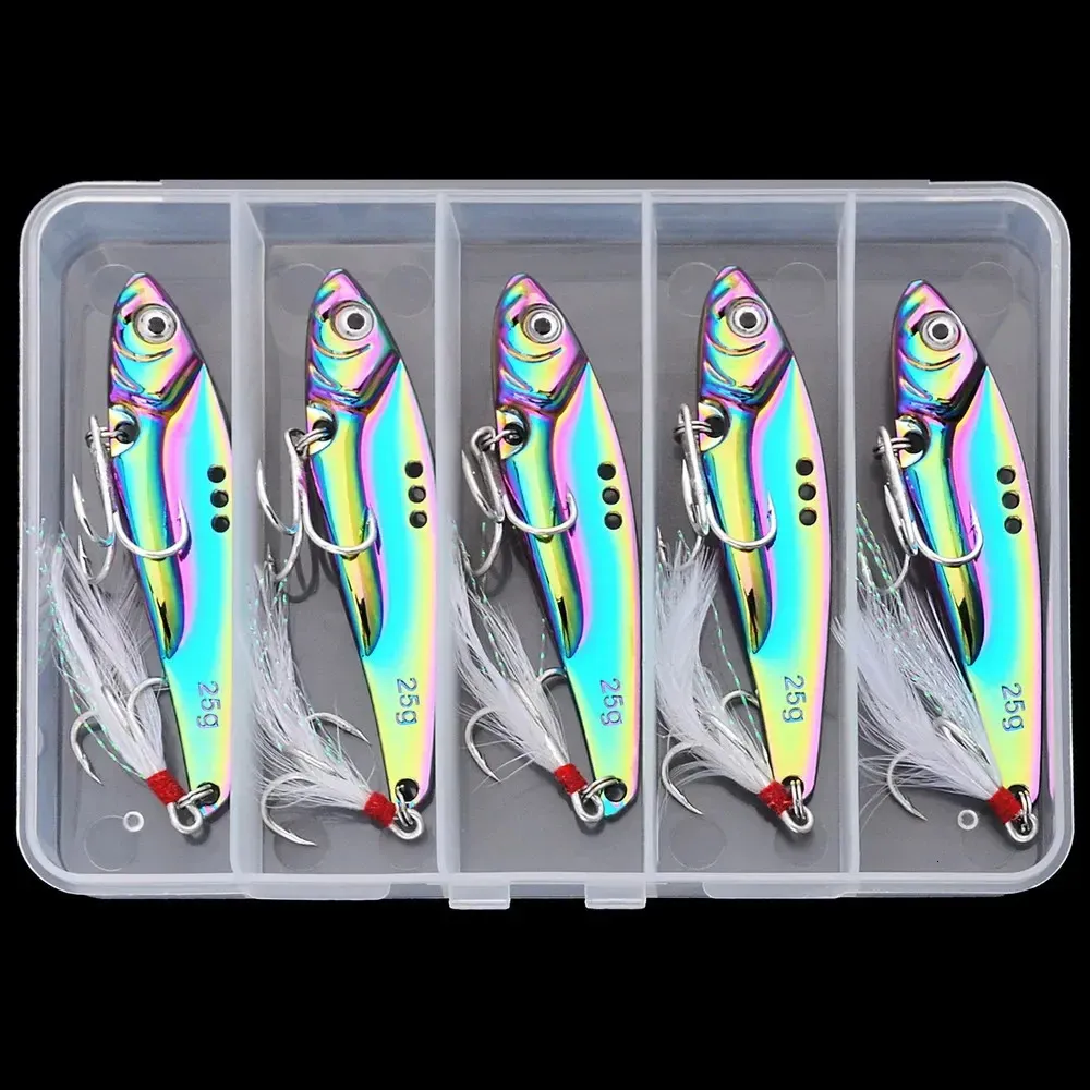 5pcs box hard vib metal wobble fish JSHANMEI Fishing Lure,5PCS Lure with Treble Fishing Hooks Crankbait Bass Spinner Blade Spoon Lure Saltwater Freshwater with Tackle Box, Spinners & Spinnerbaits 1 Piece 90mm 8.5g Pencil Luminous night 3D stereoscopic eyes 5Pcs/Box Fishing Lure Kit Metal