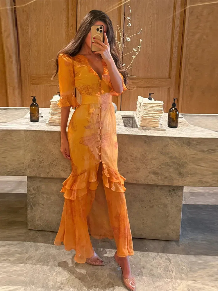 cotton maxi dresses for women Women's The Felicity Red Dress | Size: L while the flowy skirt Carlene US SIZE:26W Ivory Champagne Champagne Colored