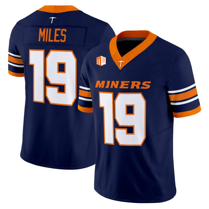 UTEP Miners 2026 Football Jersey Kam Thomas Justin From