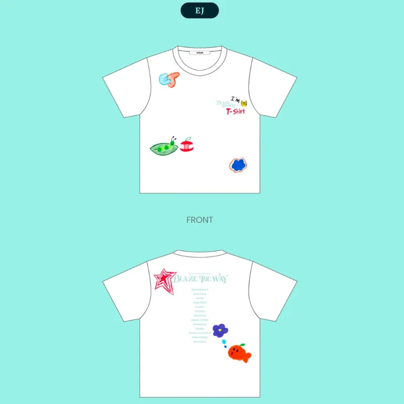 【匿名•即日発送】&TEAM K BLAZE THE WAY Tシャツ &TEAM Concert Tour BLAZE THE WAY Fan Made Graffiti From