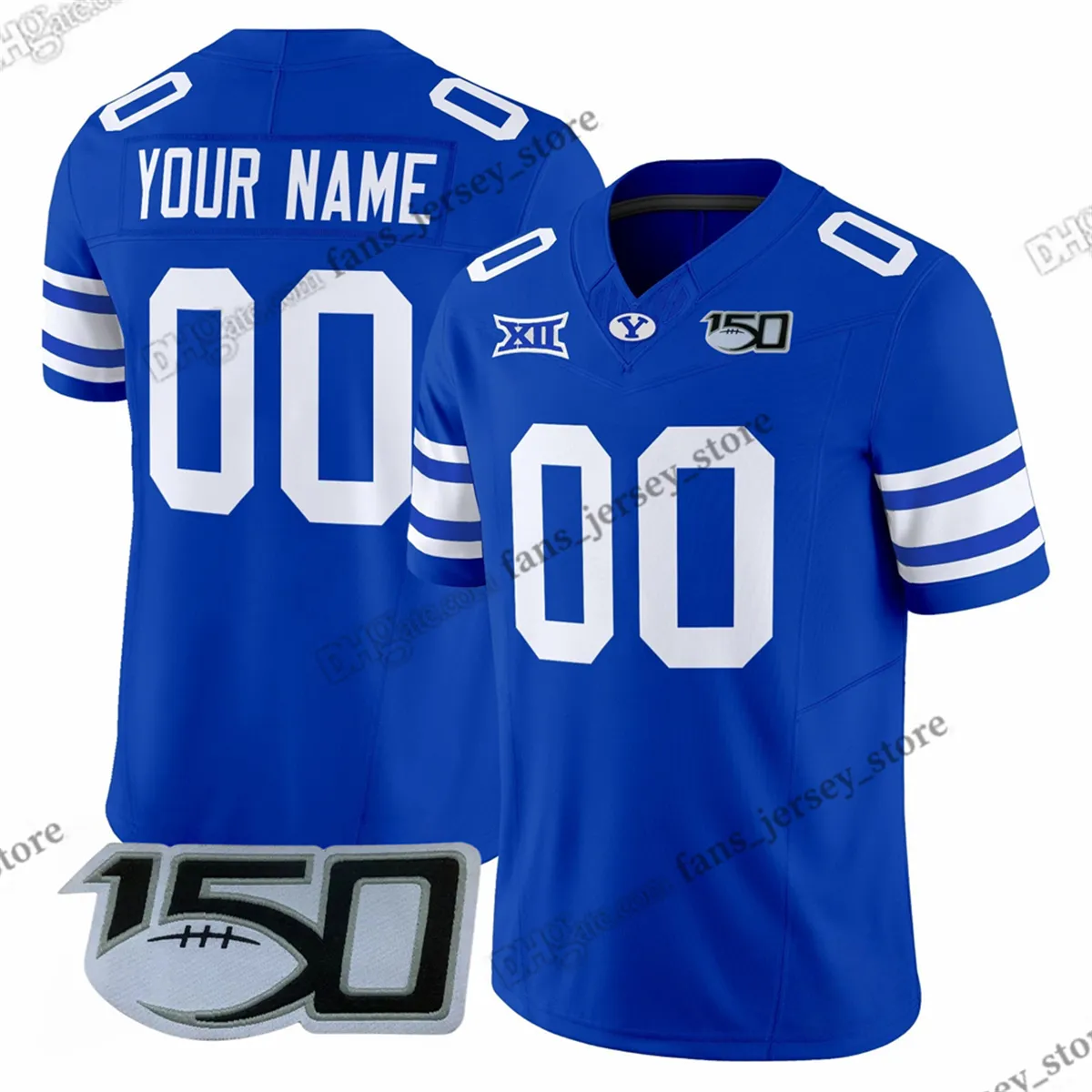 Custom 2026 BYU Cougars 47 Bear Bachmeier College From