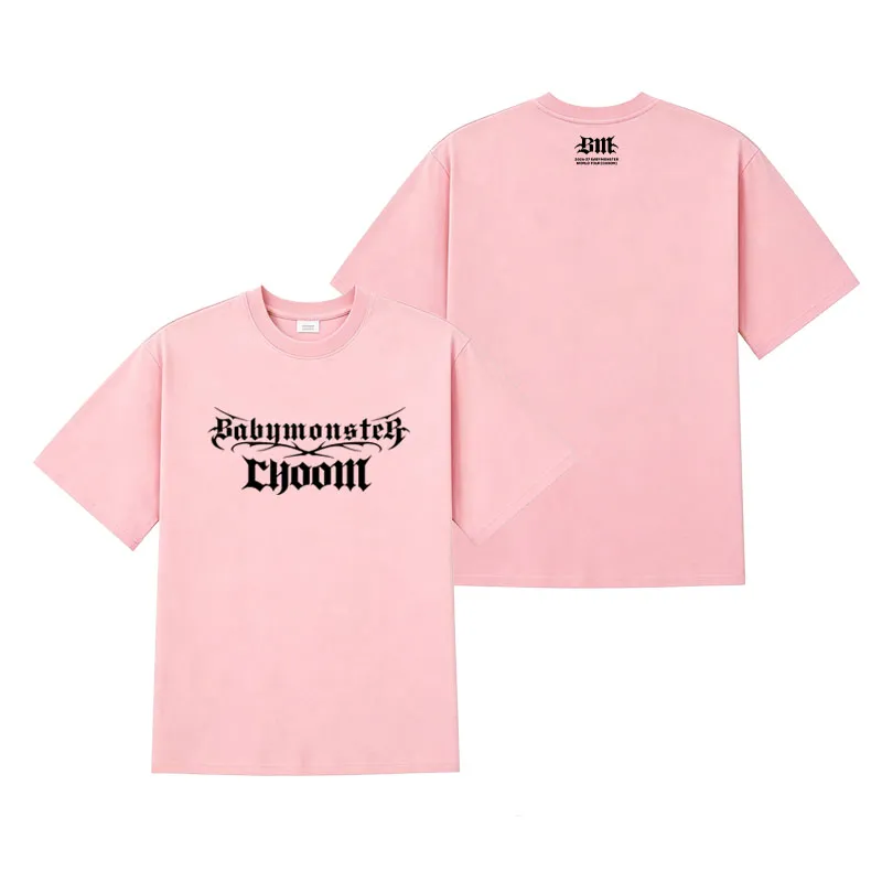 Loose Cotton Short Sleeve T Shirt With Front Big From Kpop2026