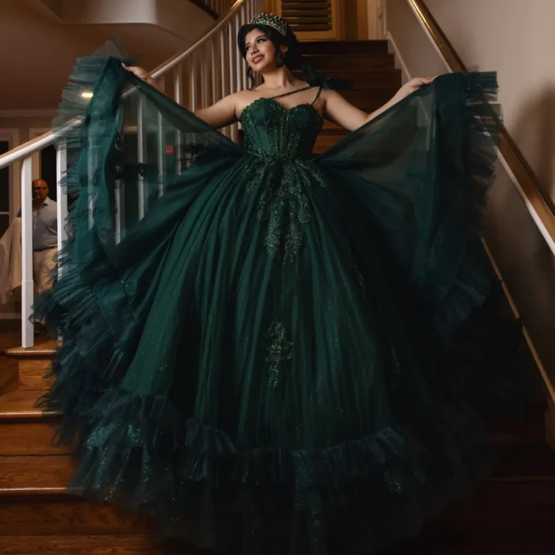 black and green quinceanera dresses Shiny Ball Gown Dresses... From Leiel123, $319 2026/3/28