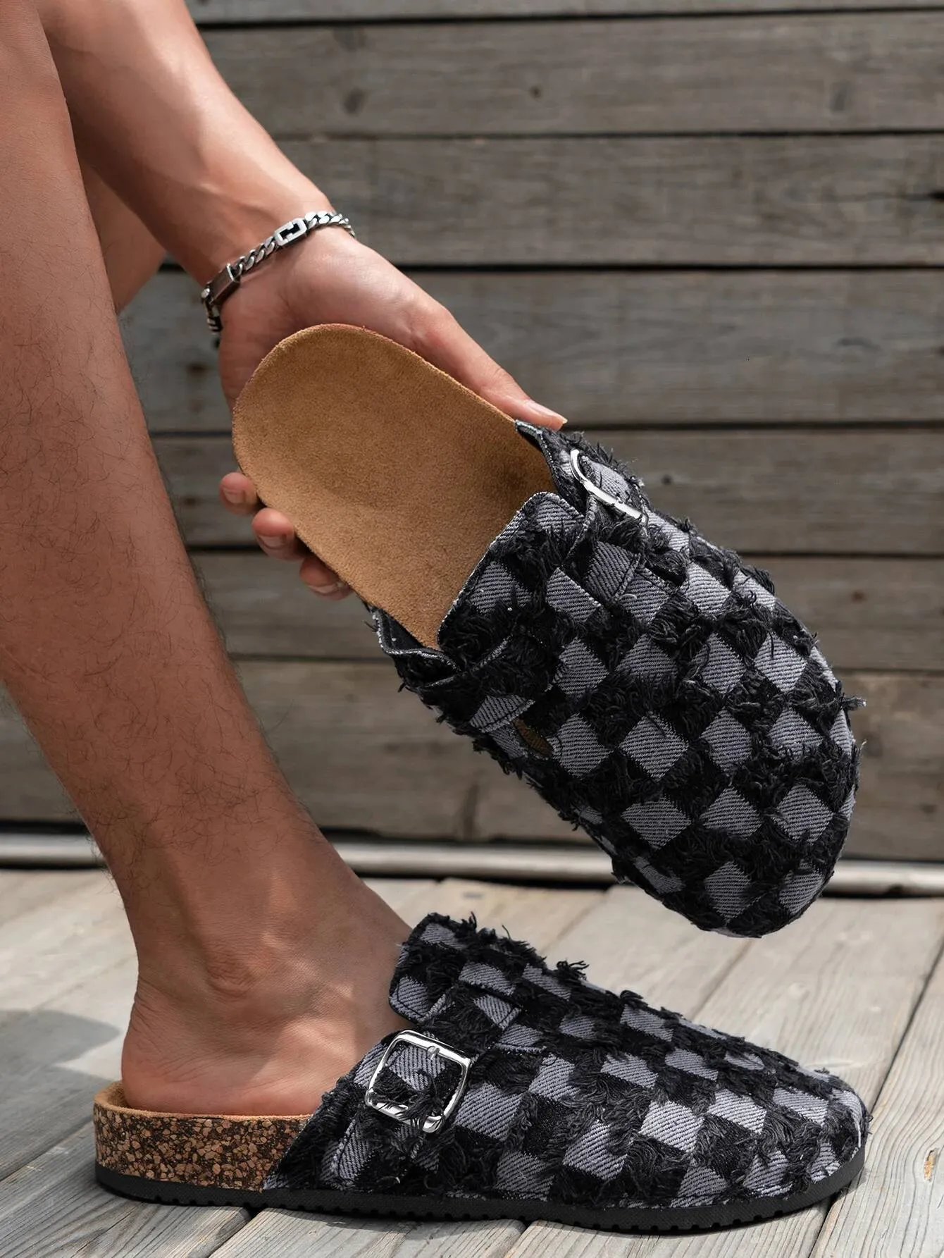 Mens Mule Shoes, New Spring Vintage Slip On... From Ycbest 