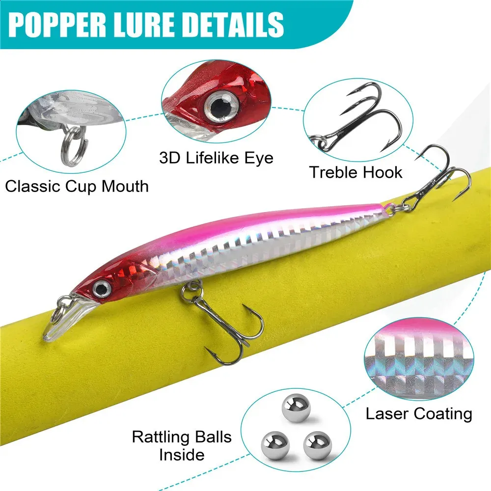 bass minnow lures 5" FF True Fishing Fishing Lures 40 Pack Rayz