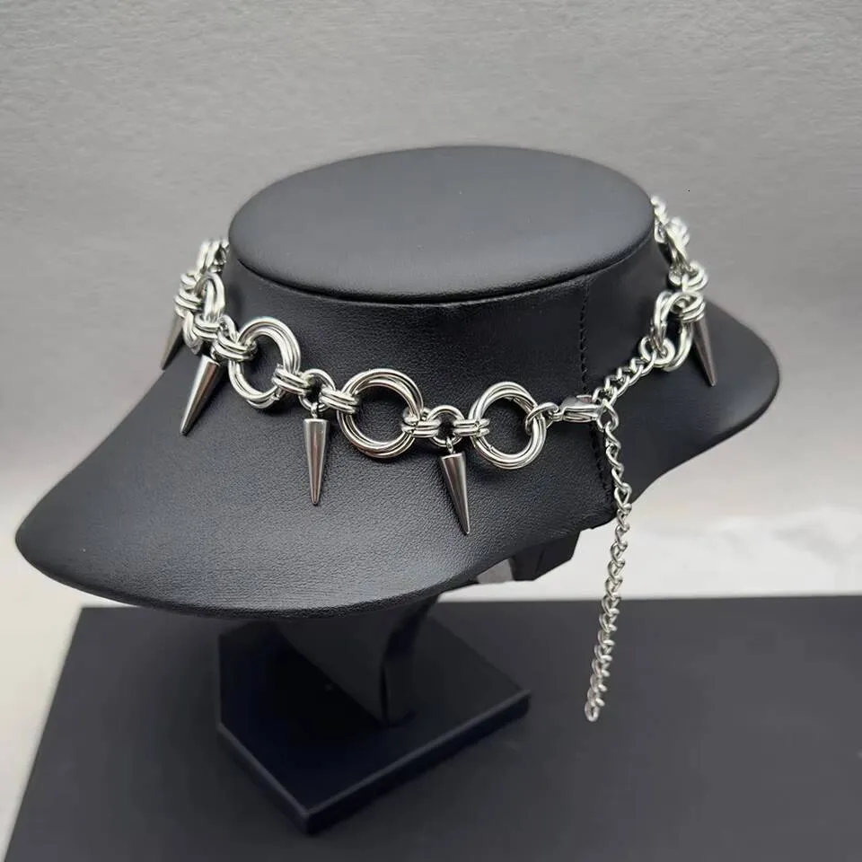 Goth Spiky Chainmail Choker For Women Men Punk Y2K... From 