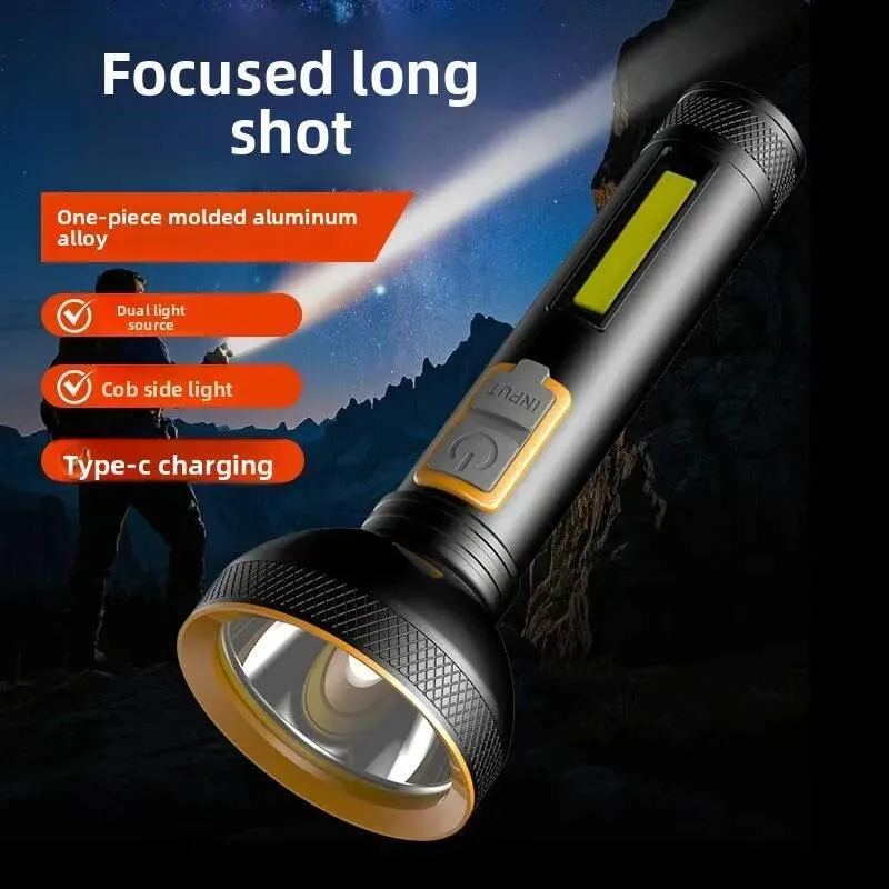 aluminum rechargable mechanic led flashlight LAIMITTOS Rechargeable Work Light 2200mAh Magnetic Work Light Light Tool for Men Him, Foldable Lamp with Hook for Car Repair Emergency BBQ Grill tested and widely compatible Aluminum LED Flashlight - Lockheed