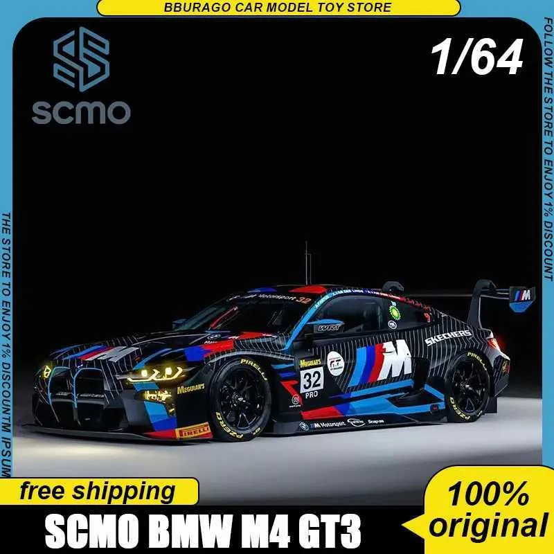 Scmo 164 Bmw M4 Gt3 Static Alloy Gt Race Diecast From