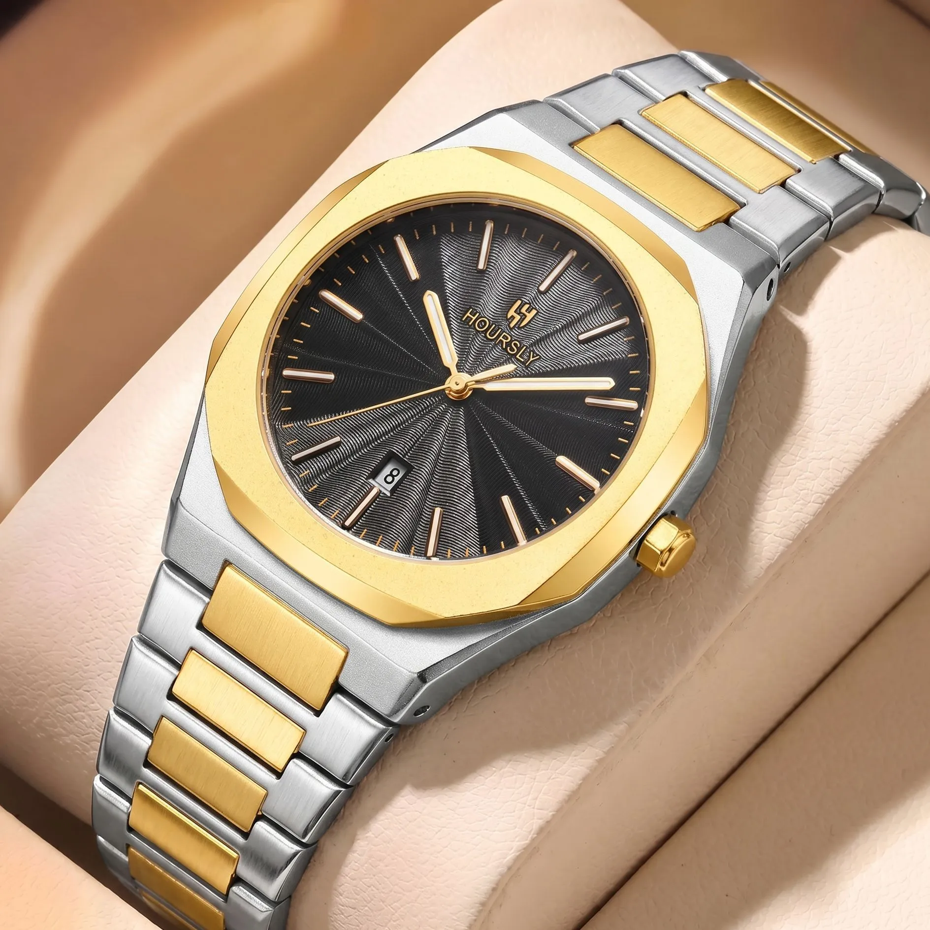 Elegant Stainless Steel Quartz Watch with Calendar Water Resistant X-GEQCK Elegant Dual Calendar Women main image 3