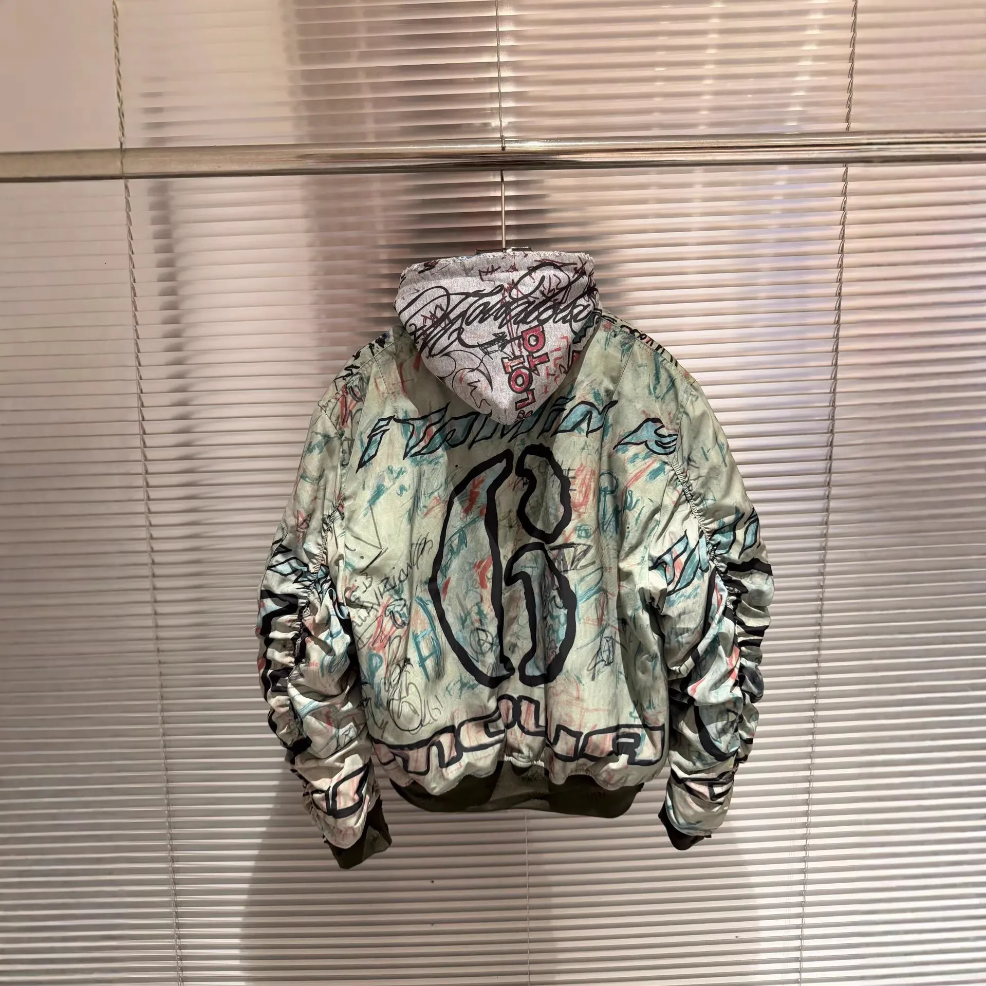 2026 Mowalola City Hand Painted Graffiti Damages The From