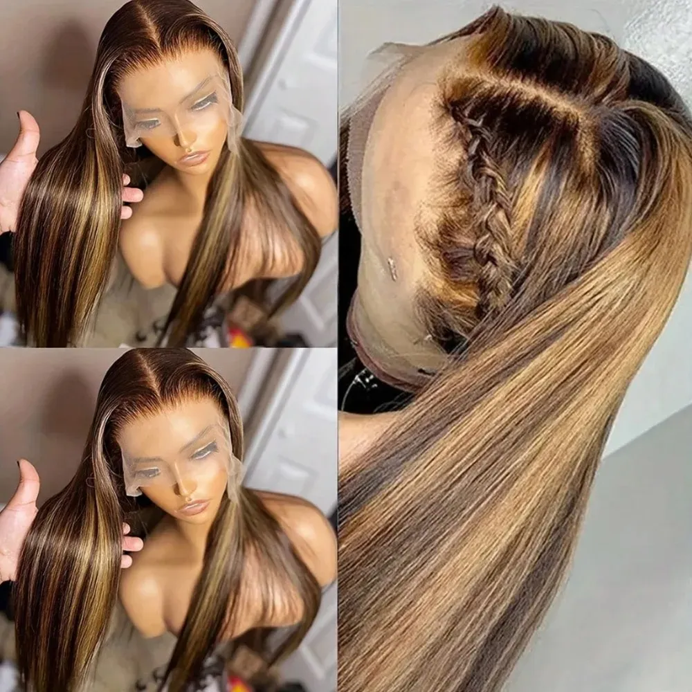 250 Density 13x4 Lace Front Wig Human Hair Pre Plucked Straight Full Lace Amazon.com : BELE 250% Density 13X4 HD Lace Front Wigs Human  main image 4