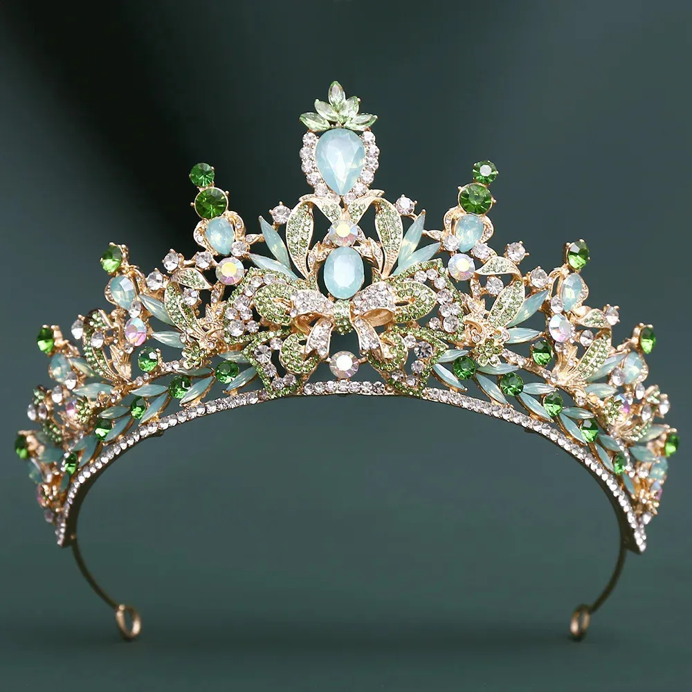 butterfly Baroque crown headband flower wedding tiara crystal bridal diadem il_340x270.4901900623_td9c.jpg main image 4