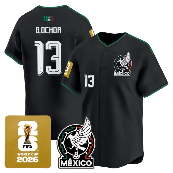 Mexico 2026 World Cup Baseball Jersey Raul Jimenez From