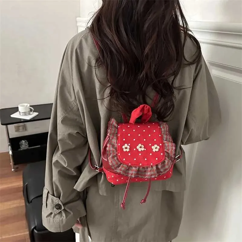 floral patchwork mini backpack this mini backpack features a sweet design with functional details made for everyday use Girls: After The Bell Blue