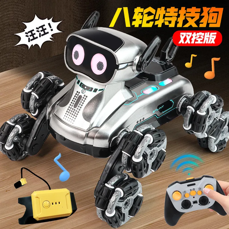 Cross Border Robot Eight Wheel Remote Control Car From