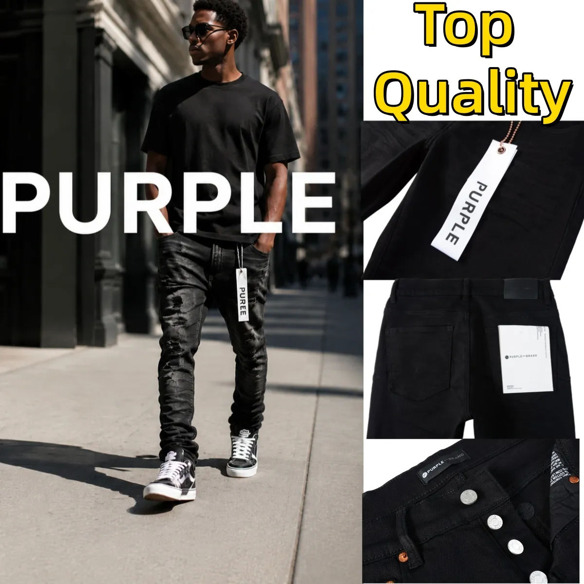 Purple Brand P002 Jeans Replica Purple Brand Jeans Mens Size 32 