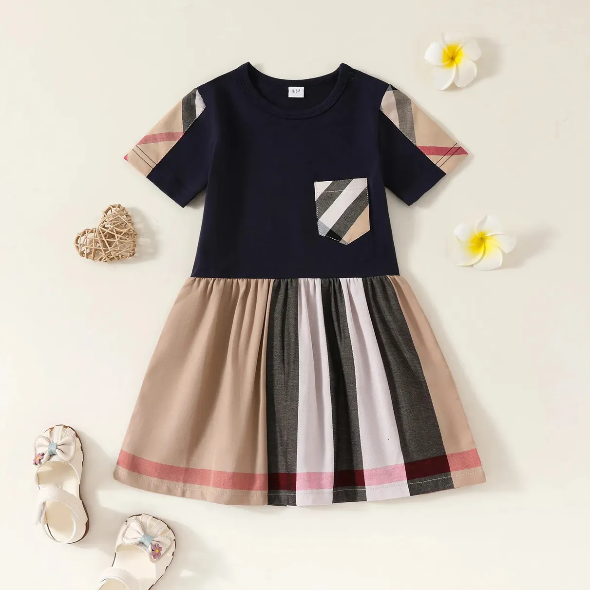 bear girl designer dress Baby Girls Summer Romper Dress, Teddy Printed Cute Cartoon Short Sleeve Kids Clothes Size:US8 / UK7 / EU41 Our new favourite maxi x-mappingIndex:7750-14965 Party wear Wash inside out to