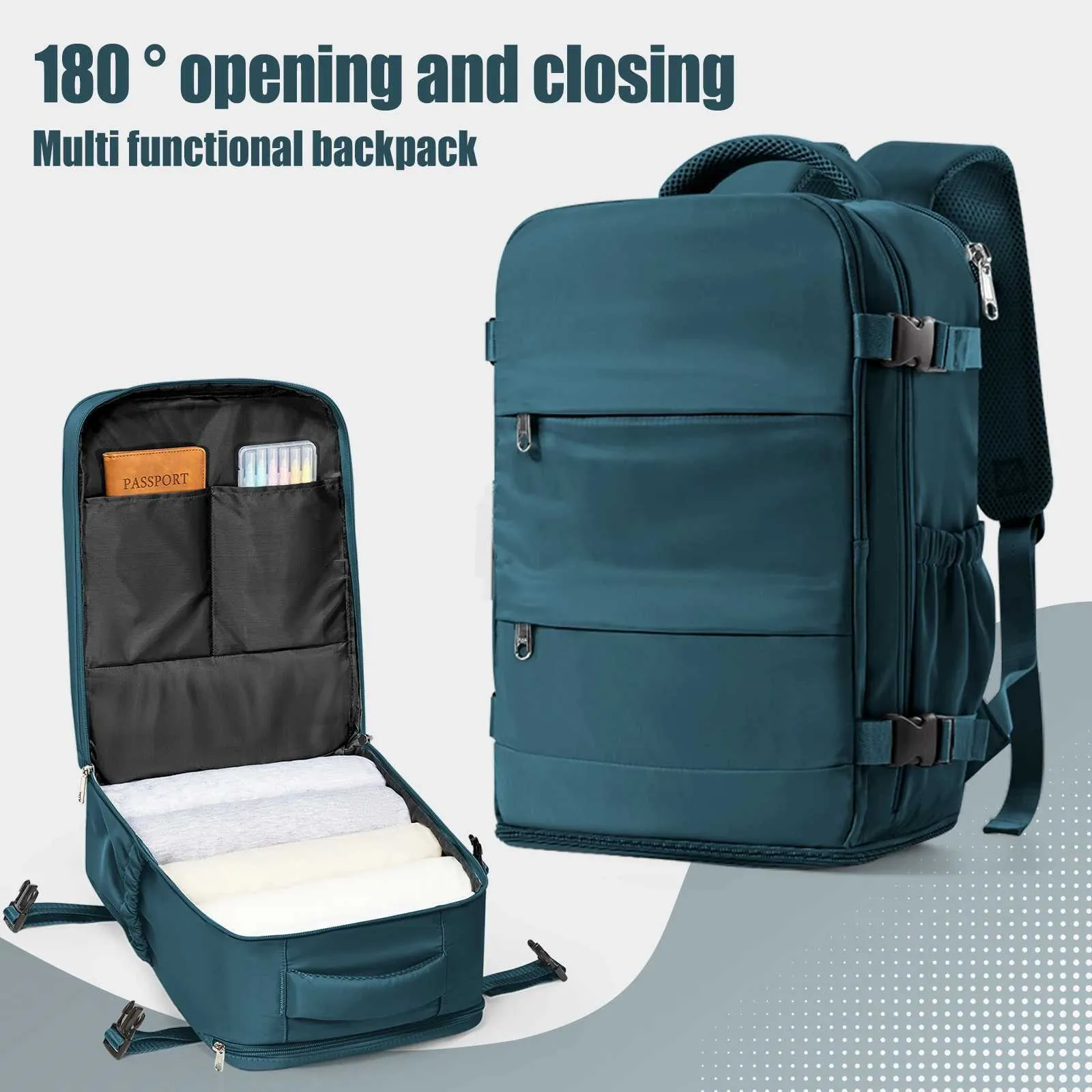 15 travel backpack ryan air Fmeida Flight Approved Carry On for Ryanair Fits 14" Laptop Ryanair Backpack 40x30x20 Cabin Bag