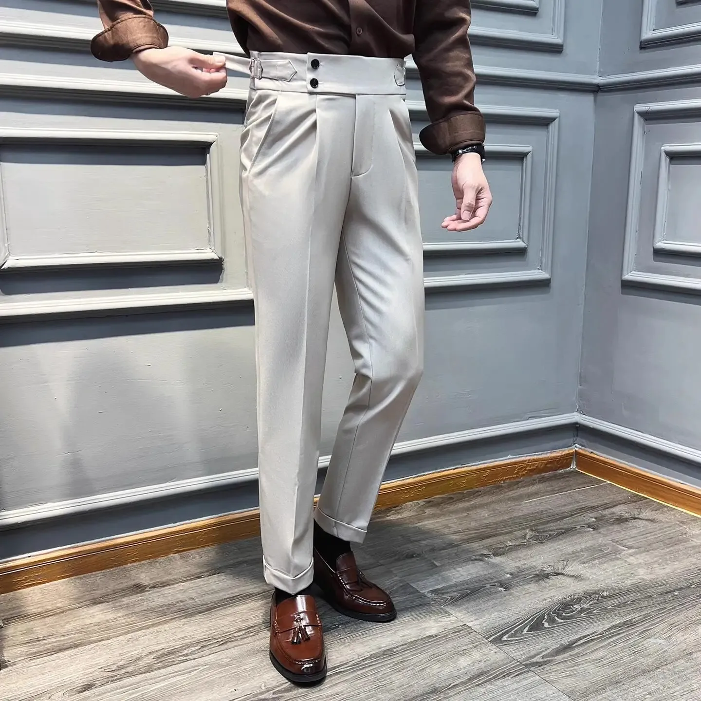 high waisted dress pants for men Italian Style Naples Straight Men... From Zara02, Rs.3,117.11 creative education of canada