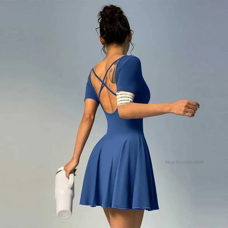 tennis dress short sleeve Amazon.com: GGOV Womens Dresses Golf with Shorts Workout Athletic Dress(White,X-Small) : Clothing, Shoes & Jewelry tennis dress Women's Tennis Dress with Built-in