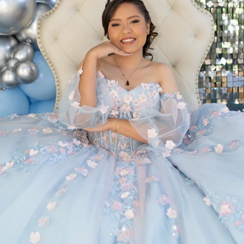 light blue sweet 16 dresses Quinceanera Ball Gown 16... From Weiwei12345, Rs.29,045.91 Last Week's Best Dressed Size:9½ global-merch_drop-CONTINUITY Blue prom dress quinceanera