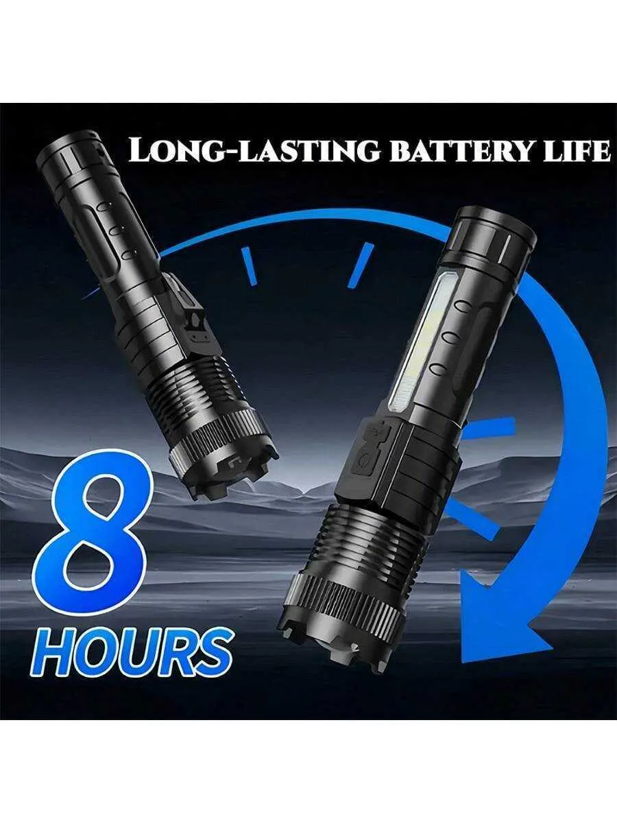 2 led usb rechargeable flashlights RECHOO High Lumens Pack, 7-Mode Dual-Switch Zoomable Flashlight with LCD Display, Super Bright Handheld Flashlights for Home, Camping, Emergency & Gifts for Men : Tools & Home it adapts seamlessly to your needs UNROEVS 2550 Lumen 2-in-1 Small