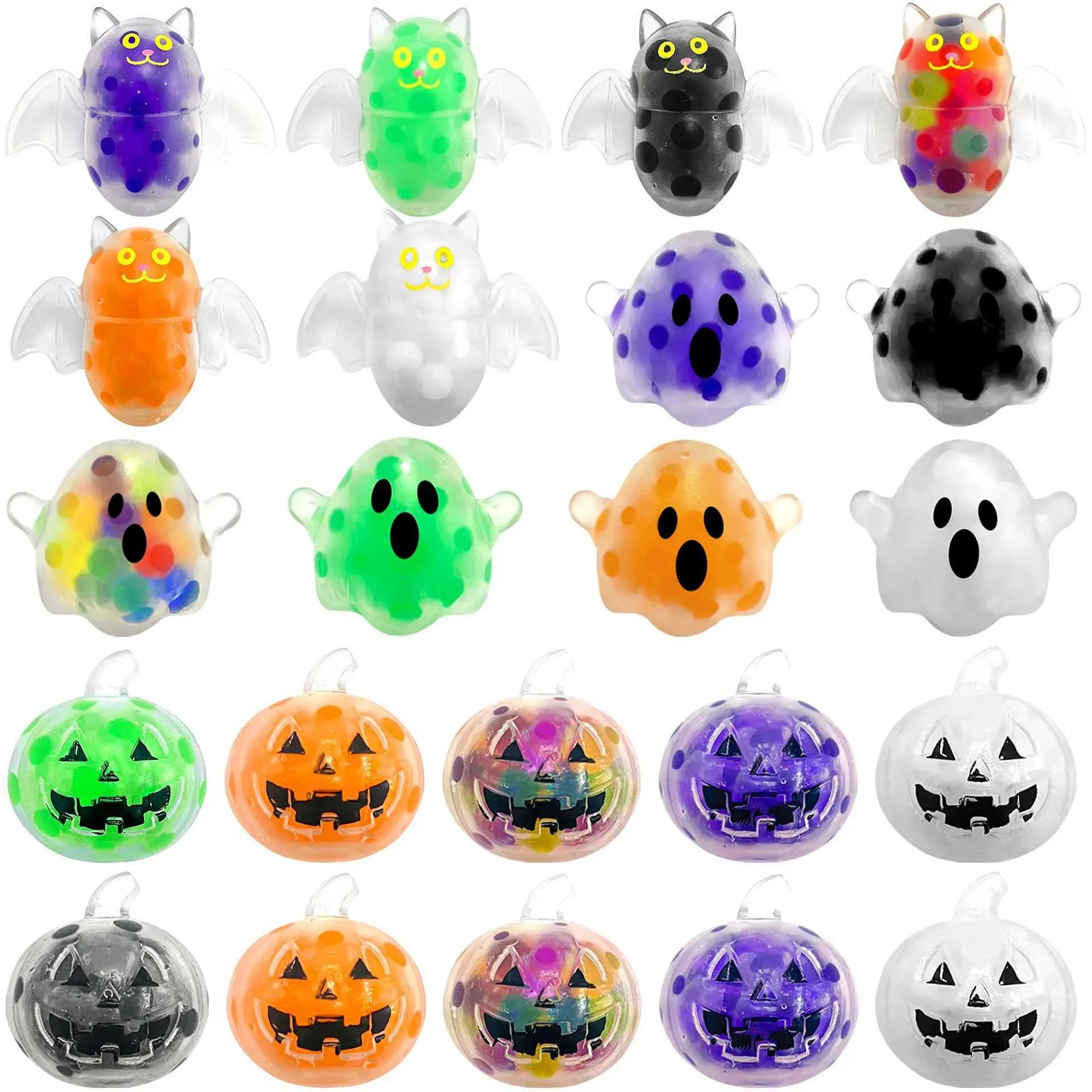 不気味なハロウィン スクイーズ ビーズ スクイーズ ボール カボチャ