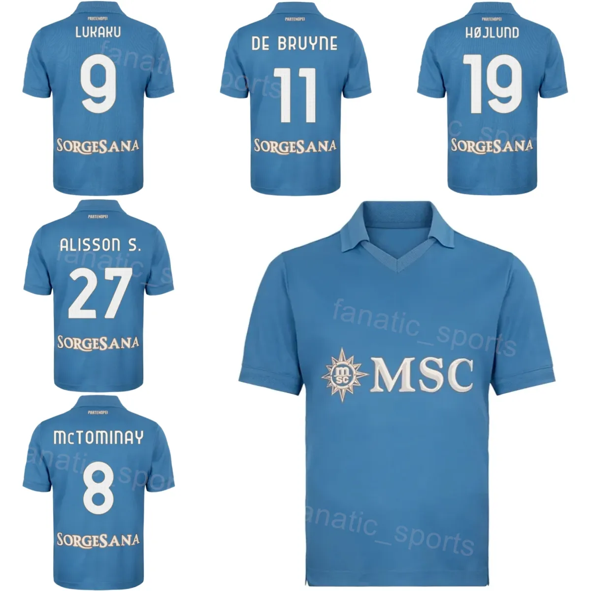 Club 2026 27 SSC Napoli 11 DE BRUYNE Soccer Jerseys From
