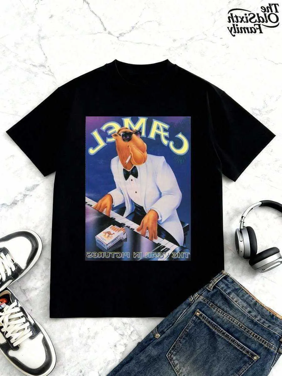 vintage camel cigarette t shirt 1993 Cigarettes T-shirt: Joe Camel Fireworks, Deadstock Sz. L Vintage CAL CRU Camel Cigarettes Promo T Shirt 80s 90s Gray XLShirt is tagged as a size XL21 pit to pit26 lengthPhotos depict conditionlight discoloring spot towards the bottom of backtiny hole on the left side of shirt Wholesale Vintage Camel Joe Shirt