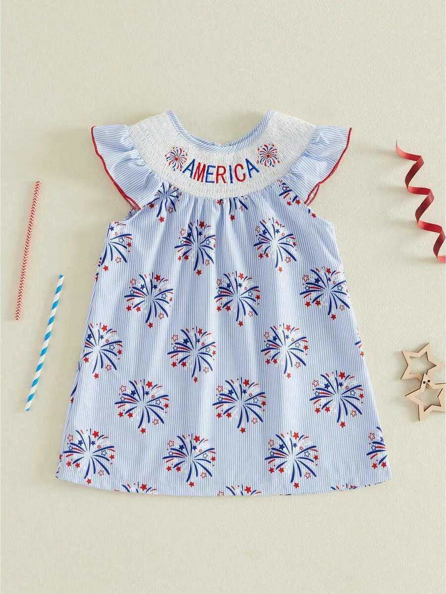 fourth of july infant dress BABWWNIX My First 4th Baby Girl Outfit Short Sleeve Romper +Tutu Tulle Skirt + Headband Patriotic Clothes Set (F-White, 6-12 Months): Clothing, Shoes & Jewelry 14.17 Bust Miss Americana This dress