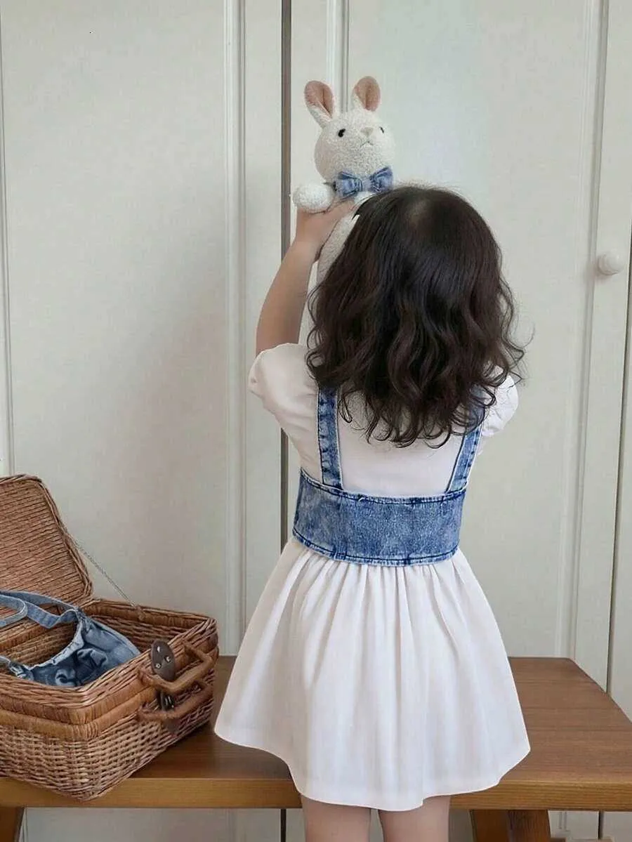 denim dress toddler Mud Pie Embroidered Who doesnt LOVE denim Toddler Girl Puff-Sleeve Denim Dress