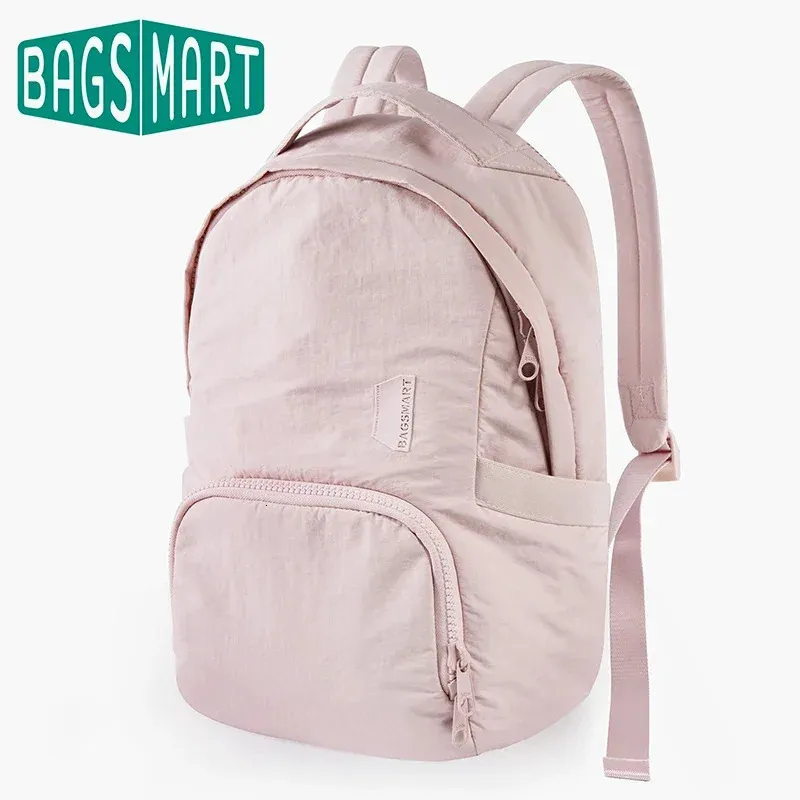 bagsmart laptop backpack for Women, Travel Backpack with Large Side Pocket, 15.6 Inch Work College Backpack Purse, Waterproof Business Teacher Bag, Black : Electronics and a comfort BAGSMART College Backpack, Lightweight Bookbag