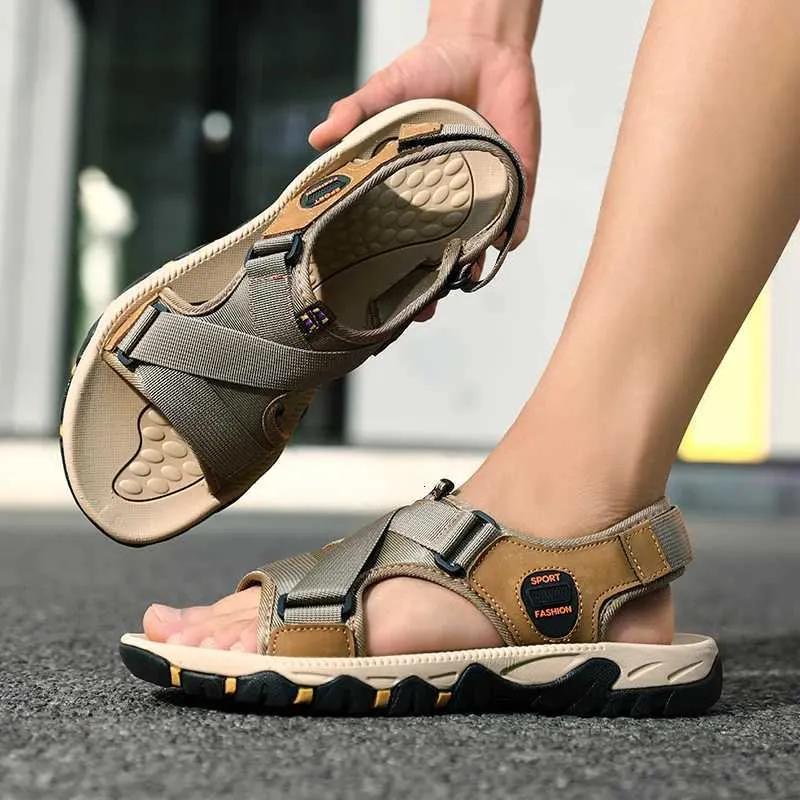 Bulk Genuine Classic Mens Sandals Summer Leather Sandals  display picture 1