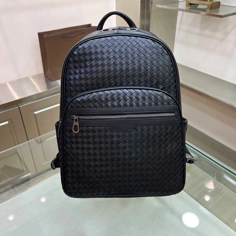 designer black leather backpacks Geometric Goods - laptop backpack Padded Shoulder Straps Inside Zipper Pocket With Leather Trim Black Leather Backpacks | Alaskan
