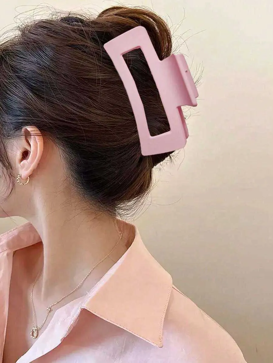 Acetate Rectangle Hair Claw Clip with Pearl Beads - Secure Grip for Thin & Amazon.com: Magicsky 10 Pcs Large Resin Hair Claw Clips For  main image 2