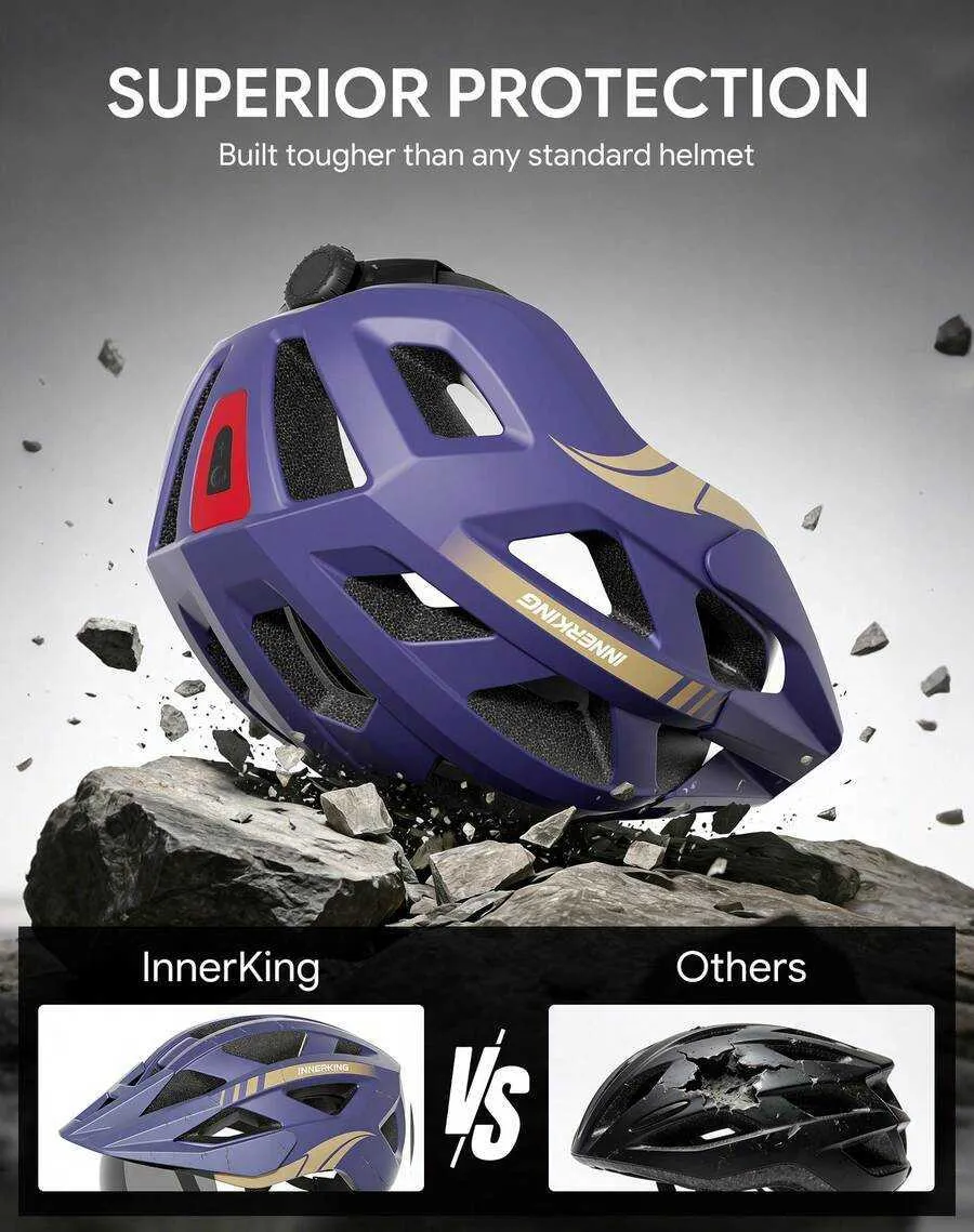 adult purple bike helmet with mohawk Inoomp Wig for Halloween Adhesive Mohawk Hairpiece Thanks to the good gas permeability USB Bike Helmet with Goggles,