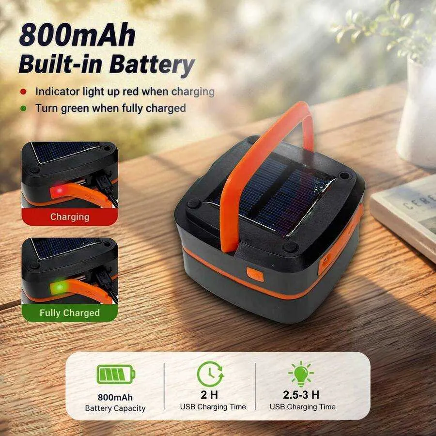 3-mode solar rechargeable led lantern flashlight with usb power bank Lichamp 4-Pack Camping Lantern, Lanterns Battery Powered Pop Up Lamps Three Modes for Power Outages Hurricane Supplies Emergency Indoor & Outdoor : Tools & and outdoor adventures with this versatile and reliable 3 Hand Crank & Solar Camping